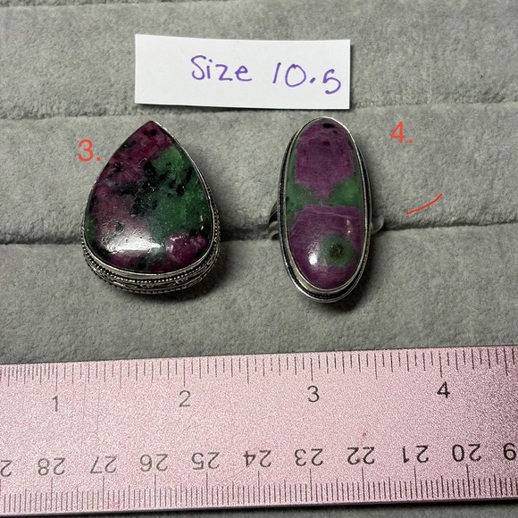 Ruby Zoisite Ring - Picture 3 of 5